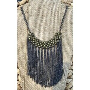 Fun Fashion Jewelry Necklace Gold Tone Cleopatra Style Egyptian Queen Revival